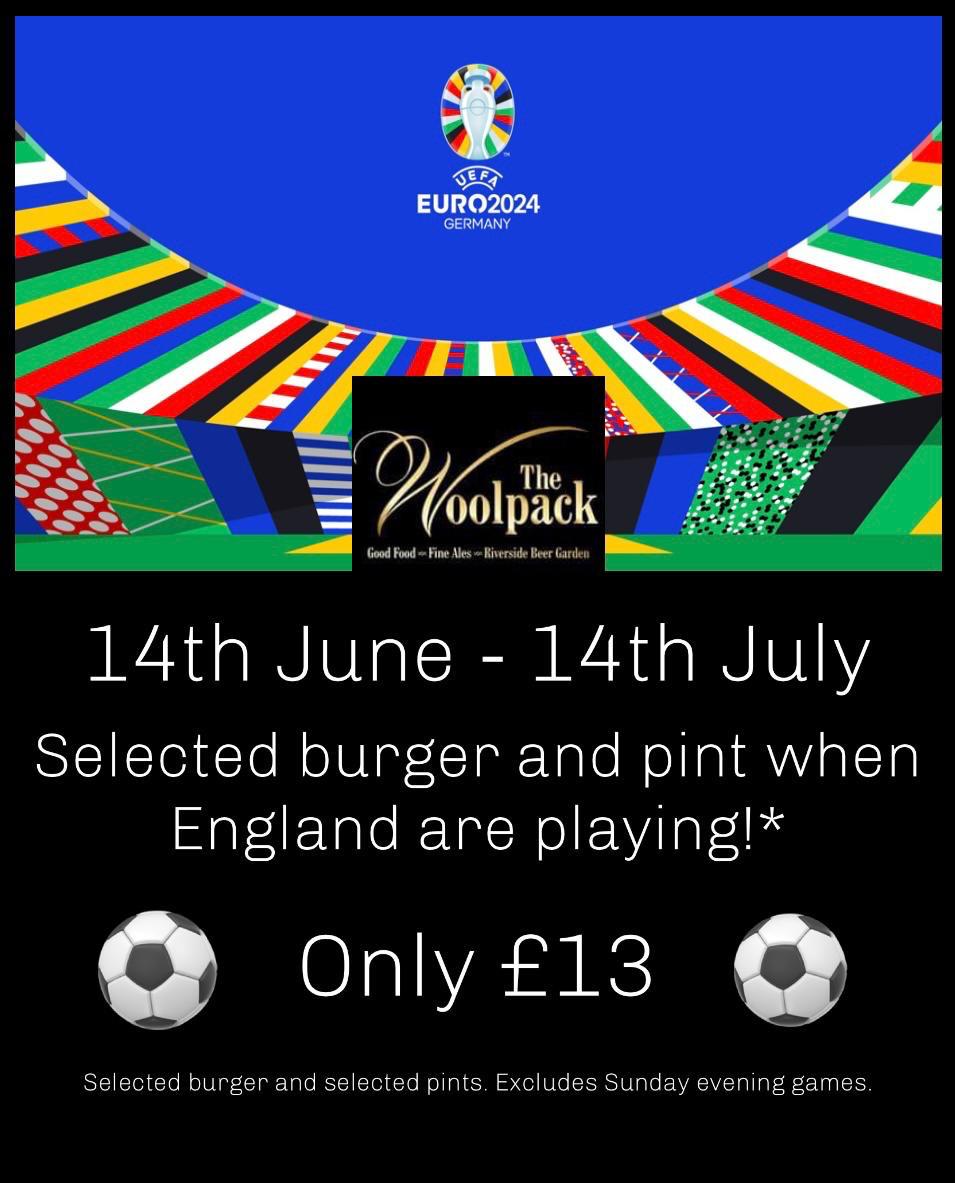 Euro2024 14 June to 14 July Burger offer